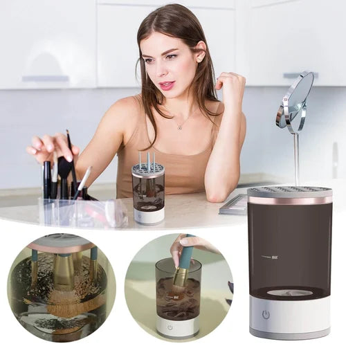 Electric Makeup Brush Cleaner – Automatic Deep Cleaning & Quick Drying Tool