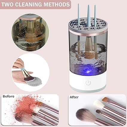 Electric Makeup Brush Cleaner – Automatic Deep Cleaning & Quick Drying Tool