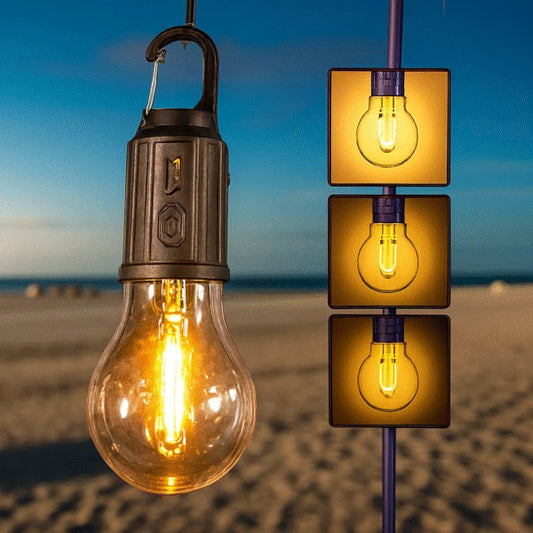 Buy 1 Get 1 Free Offer Rechargeable Camping Hanging Bulb – Portable Type-C LED Lamp