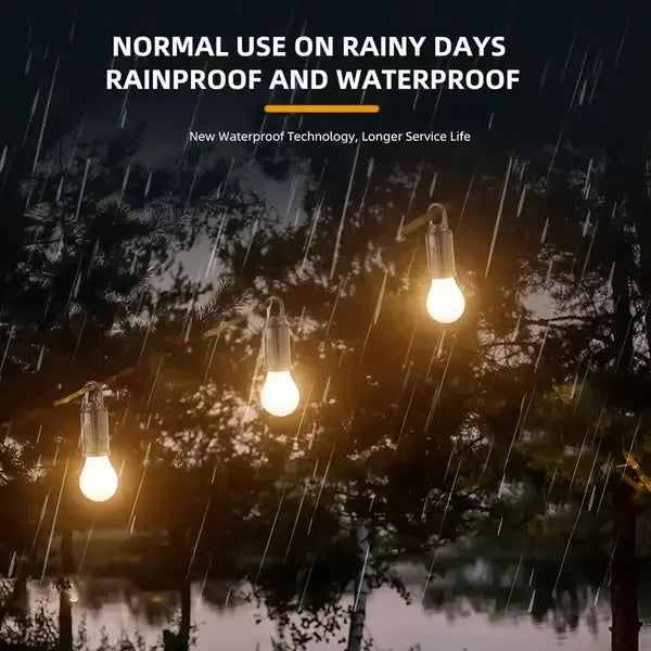 Buy 1 Get 1 Free Offer Rechargeable Camping Hanging Bulb – Portable Type-C LED Lamp
