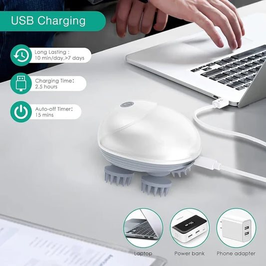 Smart Scalp Massager – Electric Head Massager for Relaxation