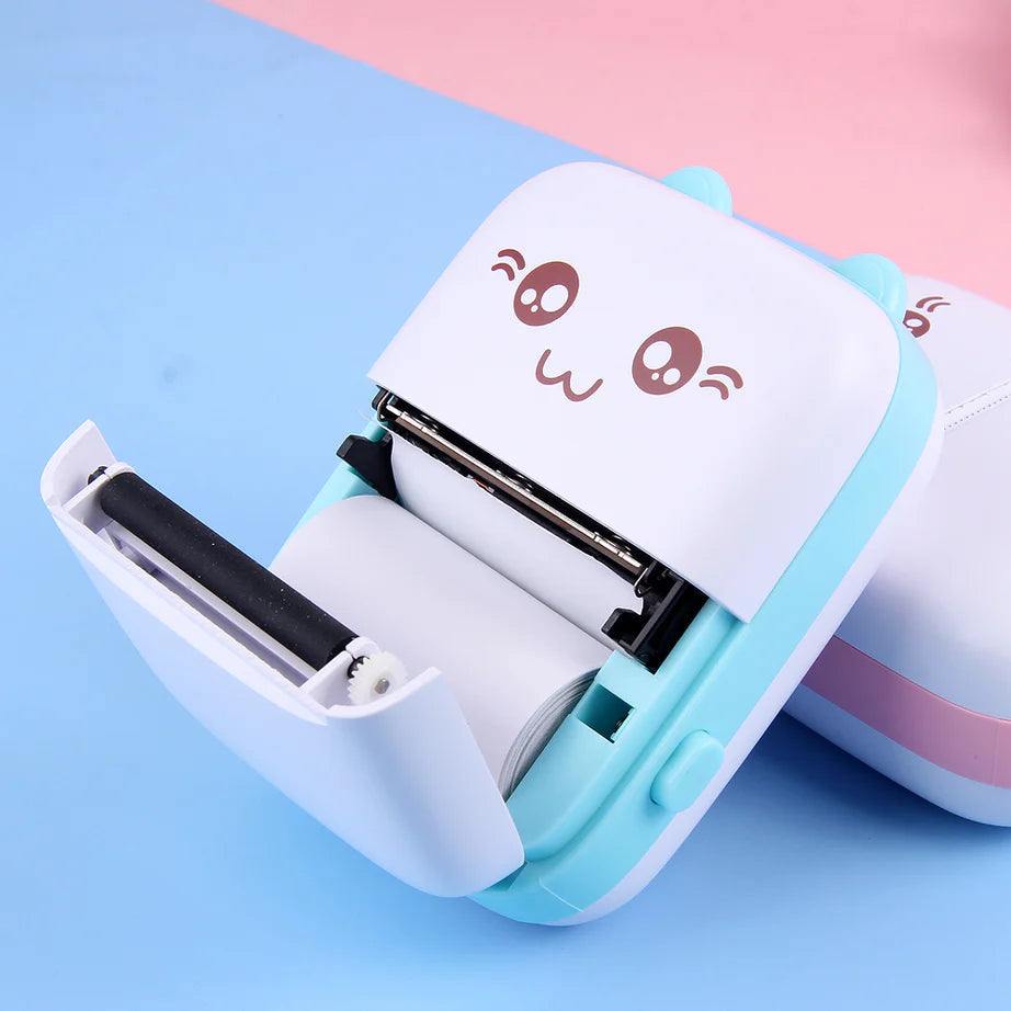 Portable Mini Bluetooth Thermal Printer – Wireless Inkless Pocket Printer for Notes, Labels & Photos KhaatMart