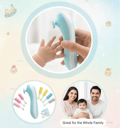 Baby Electric Nail Trimmer – Safe Nail Cutter & File Kit for Newborns