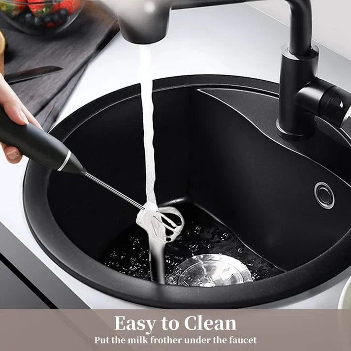 Handheld Coffee Beater & Milk Frother – Electric Egg Whisk Mixer