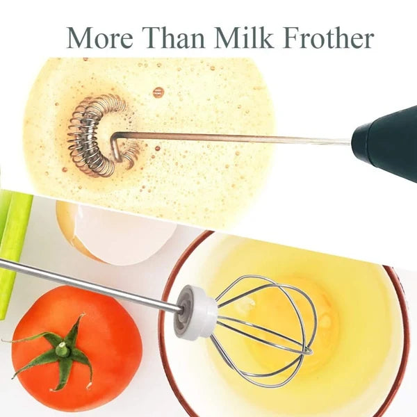 Handheld Coffee Beater & Milk Frother – Electric Egg Whisk Mixer
