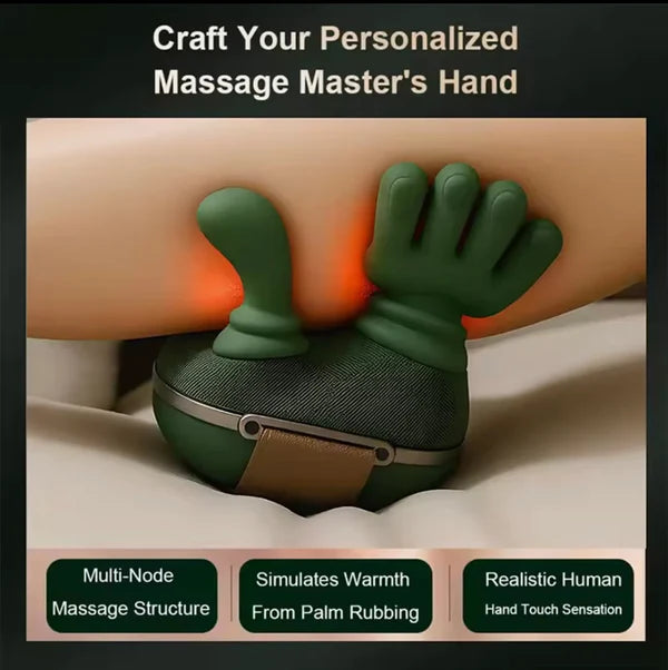 Smart Finger Pressure Neck Massager – Electric Deep Kneading Heated Massager