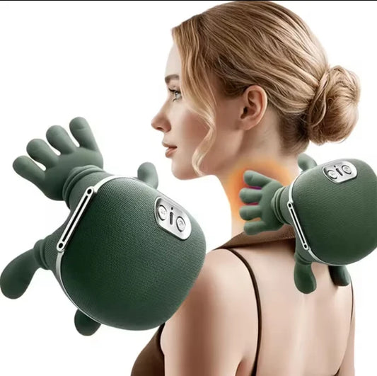 Smart Finger Pressure Neck Massager – Electric Deep Kneading Heated Massager