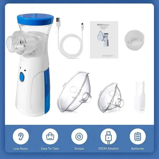 Portable Mesh Nebulizer Machine – Quiet Personal Inhaler for Adults & Kids