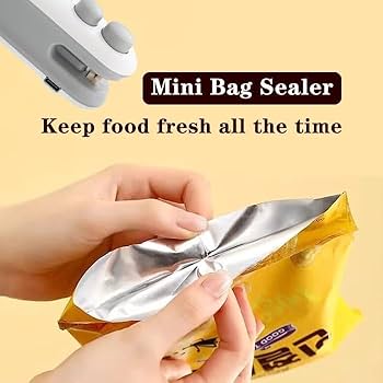 Mini Heat Sealer Machine – Portable Food Bag Sealer for Snacks & Storage