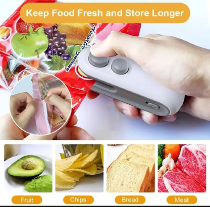 Mini Heat Sealer Machine – Portable Food Bag Sealer for Snacks & Storage